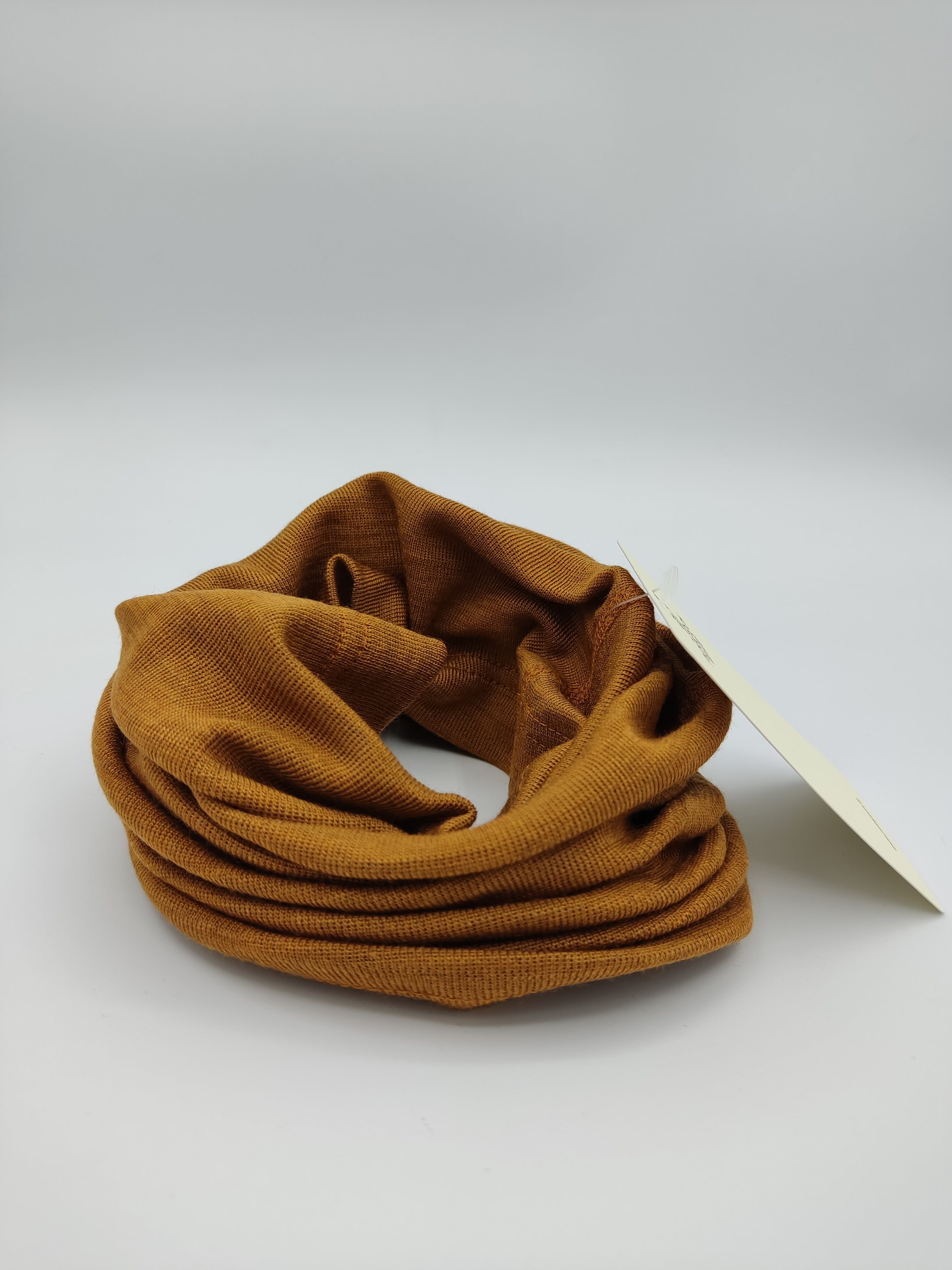 Scaldacollo in lana e seta per bambino e adulto // tinta unita Ruggine